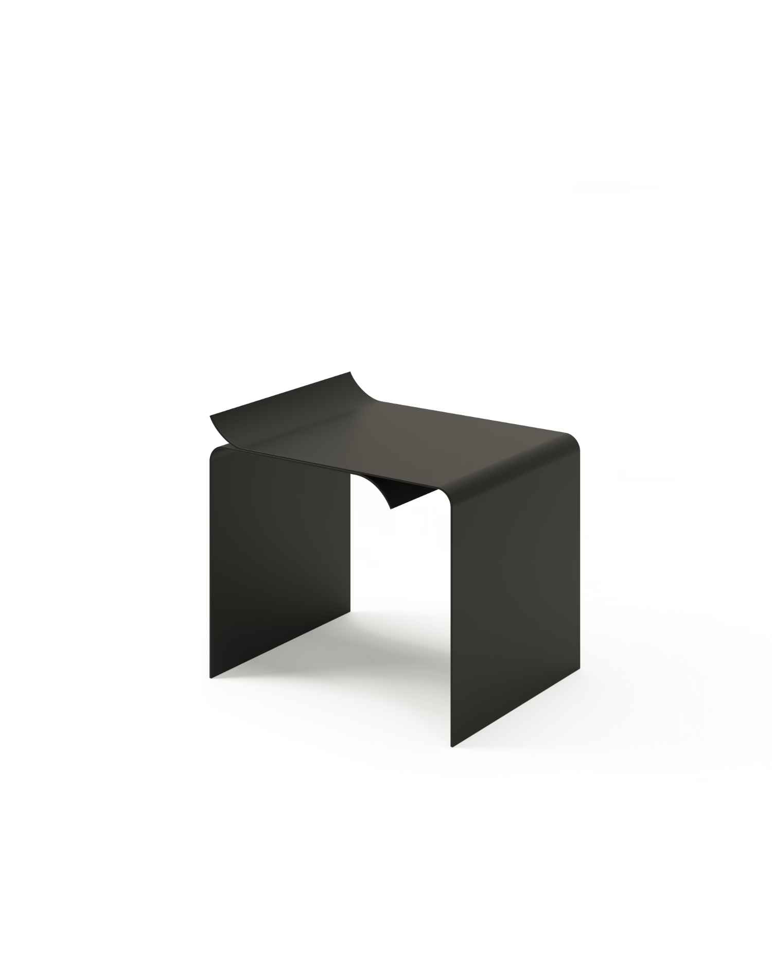 Mesa auxiliar Coma antracita 43 x 35 cm