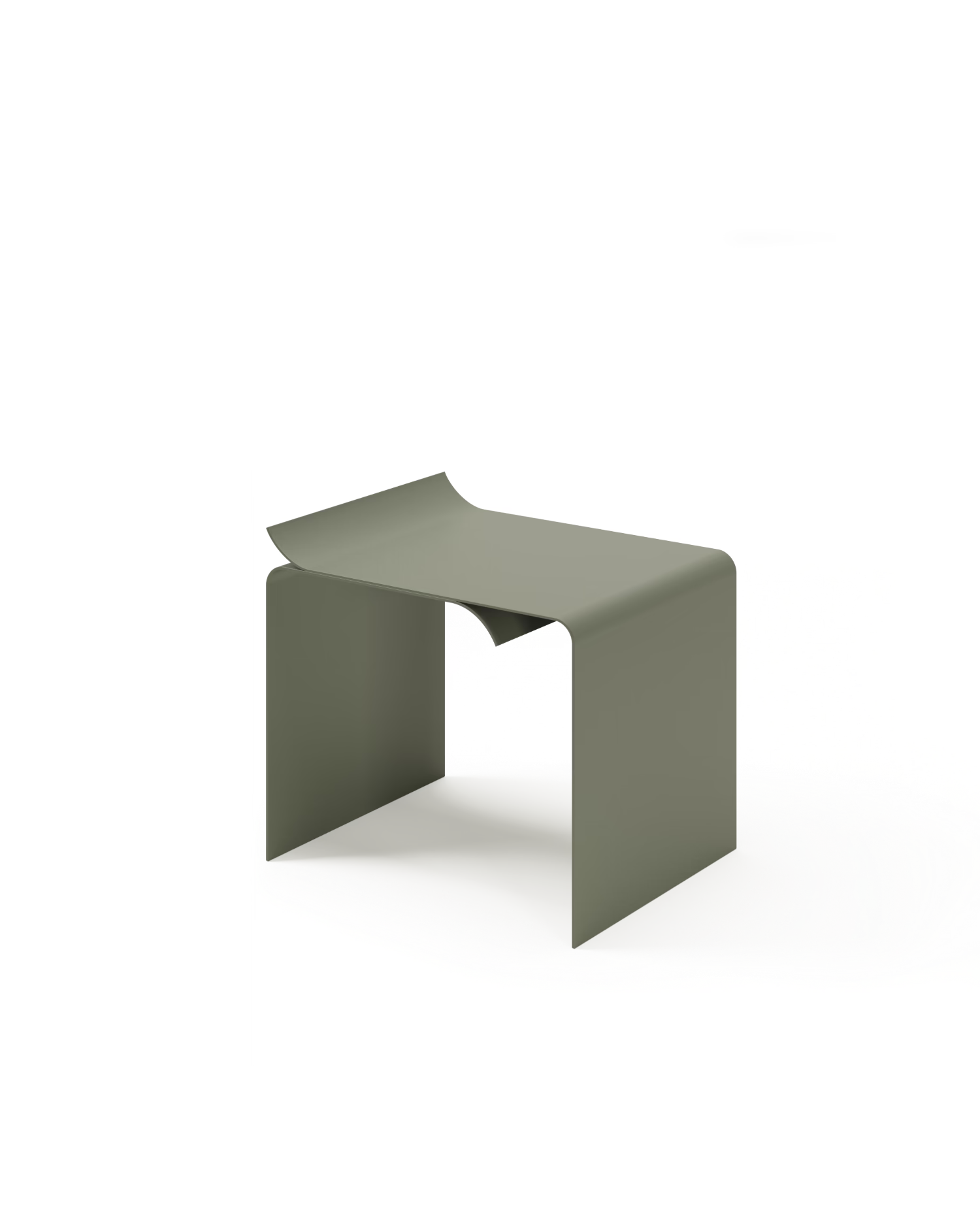 Mesa auxiliar Coma verde 43 x 35 cm