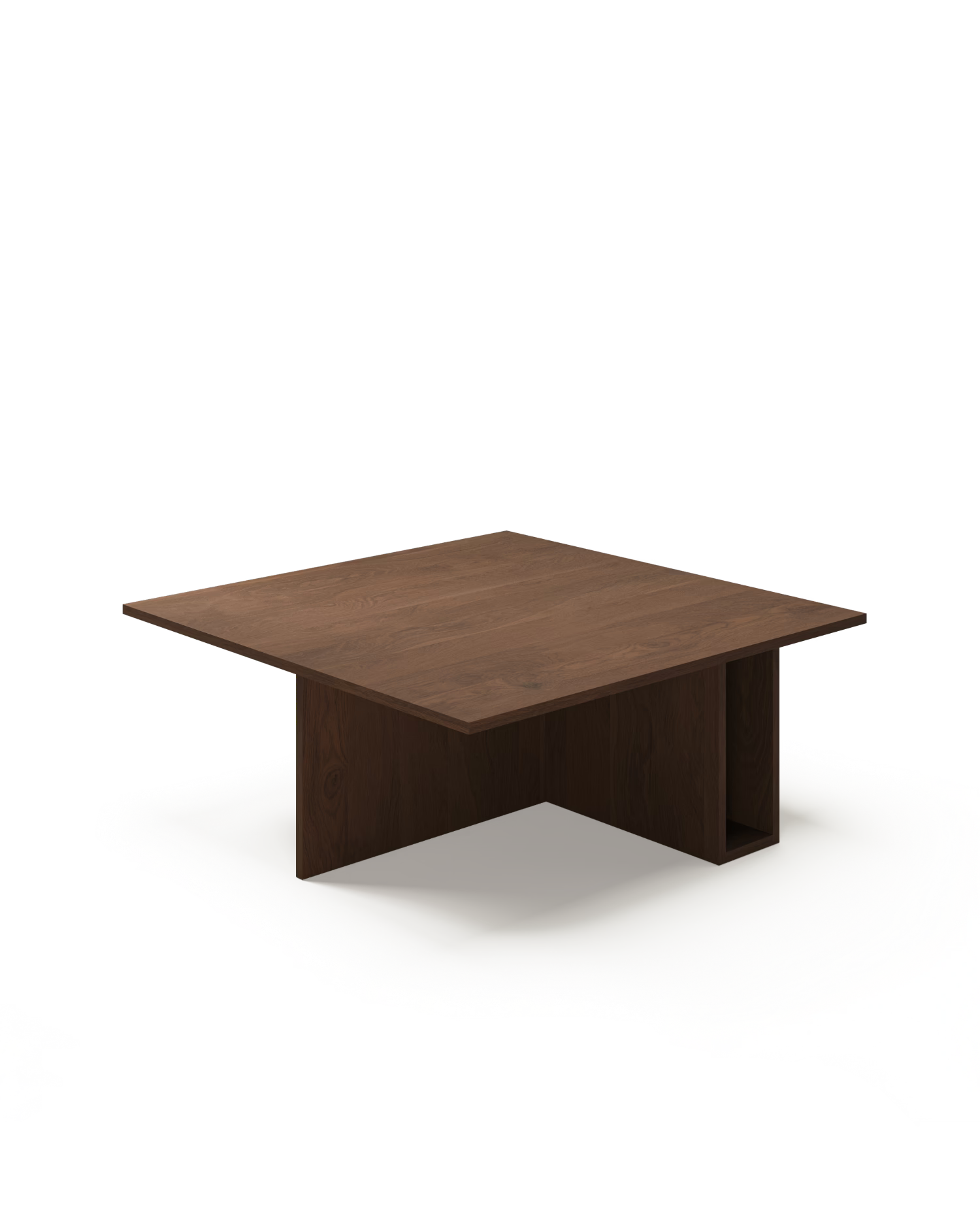 Mesa de centro Cova roble moka 85 x 85 cm