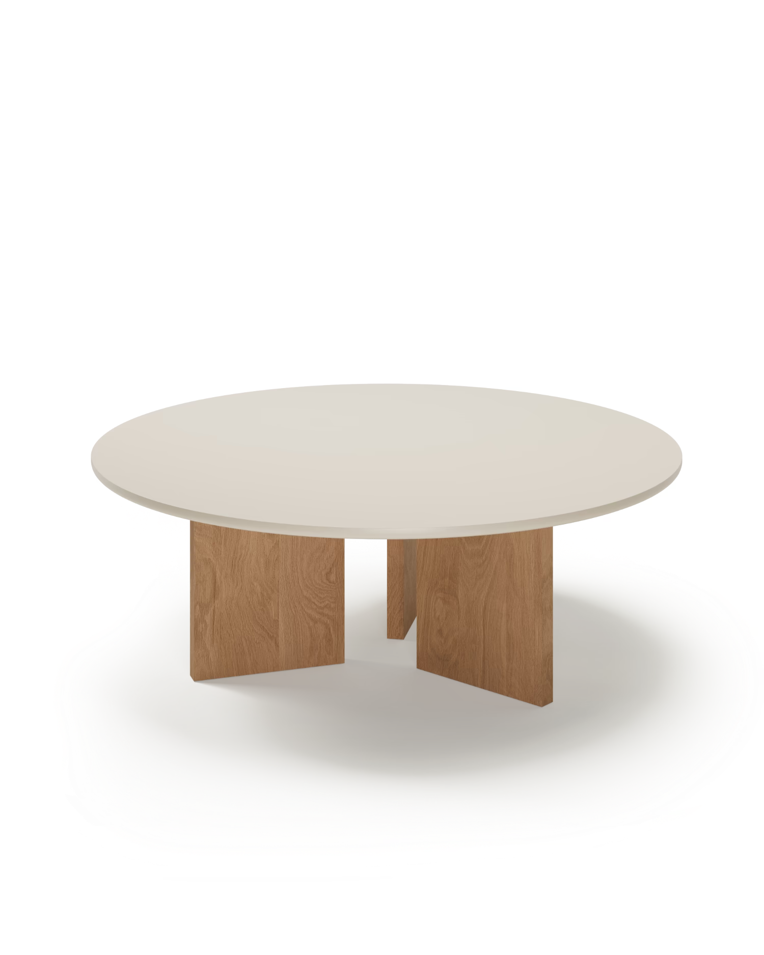 Mesa de centro Figa beige ø 100 cm