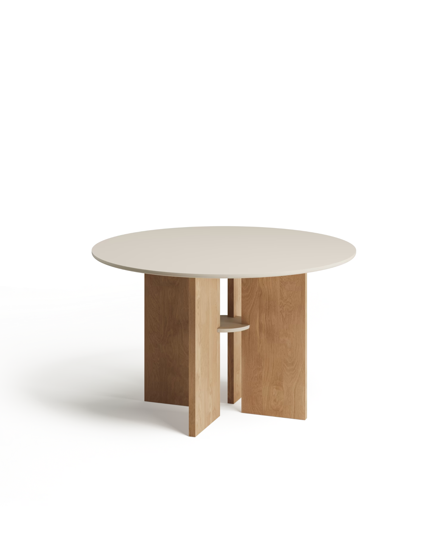 Mesa de comedor Figa beige ø 120 cm