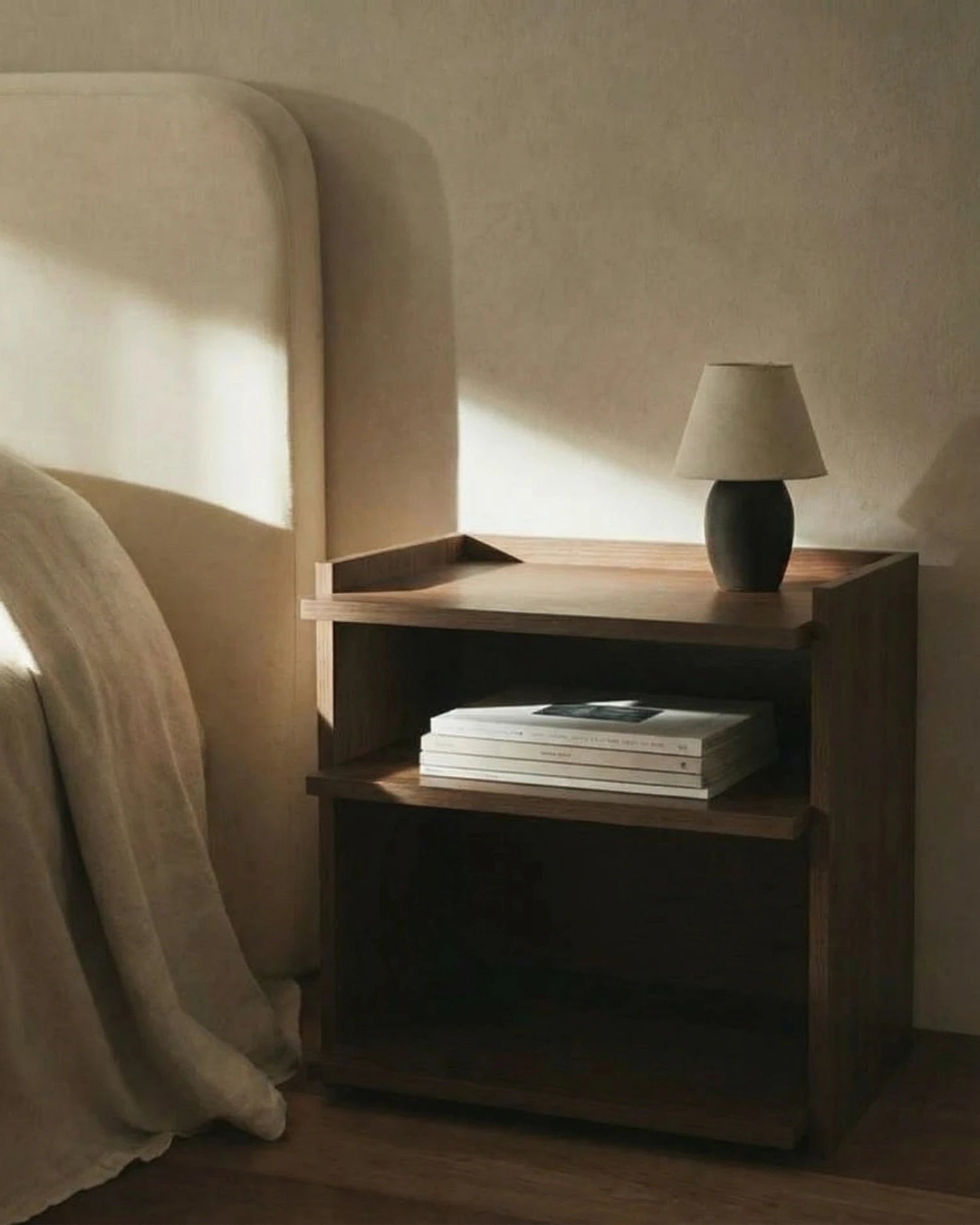 Mesita de noche Caló roble moka 50 x 45 cm