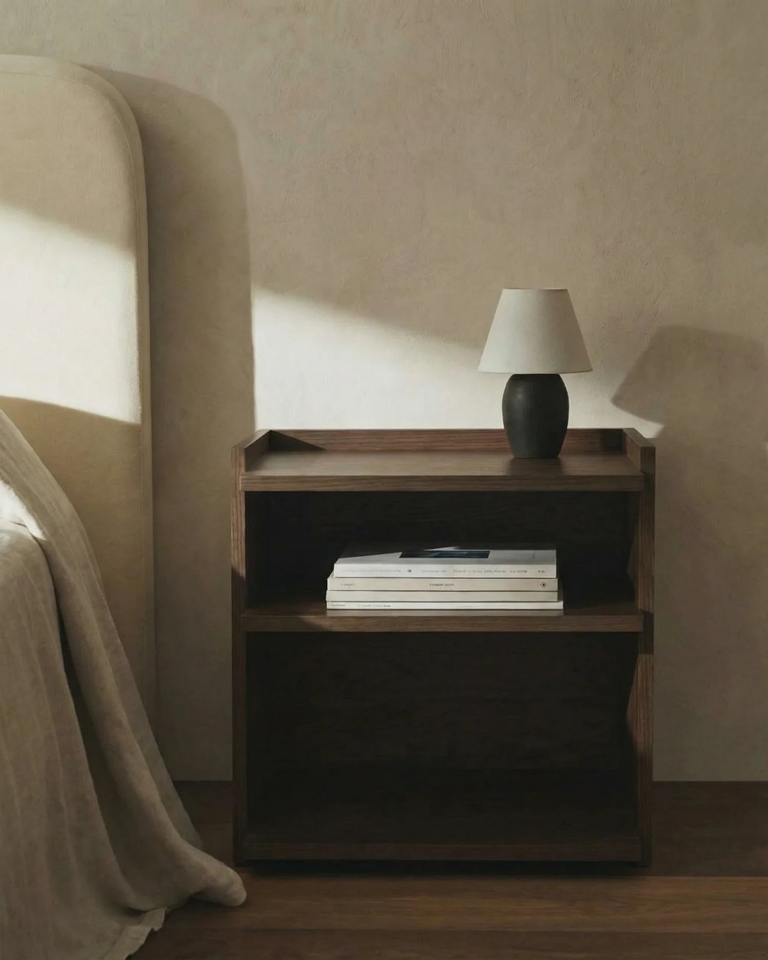 Mesita de noche Caló roble moka 50 x 45 cm