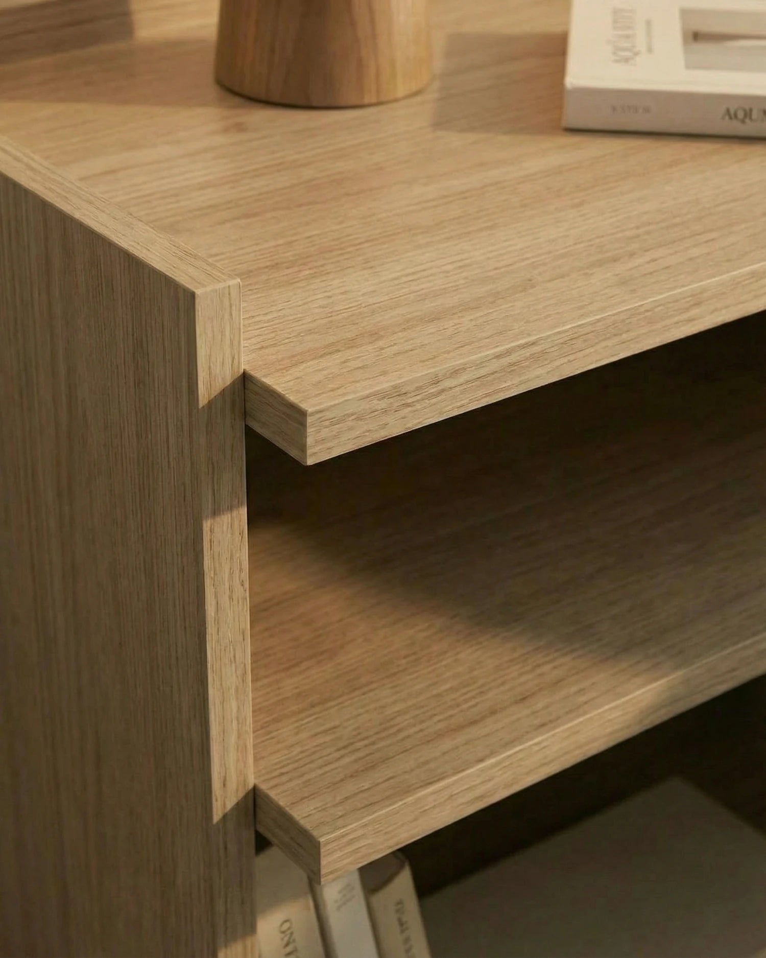 Mesita de noche Caló de roble nude 50 x 45 cm