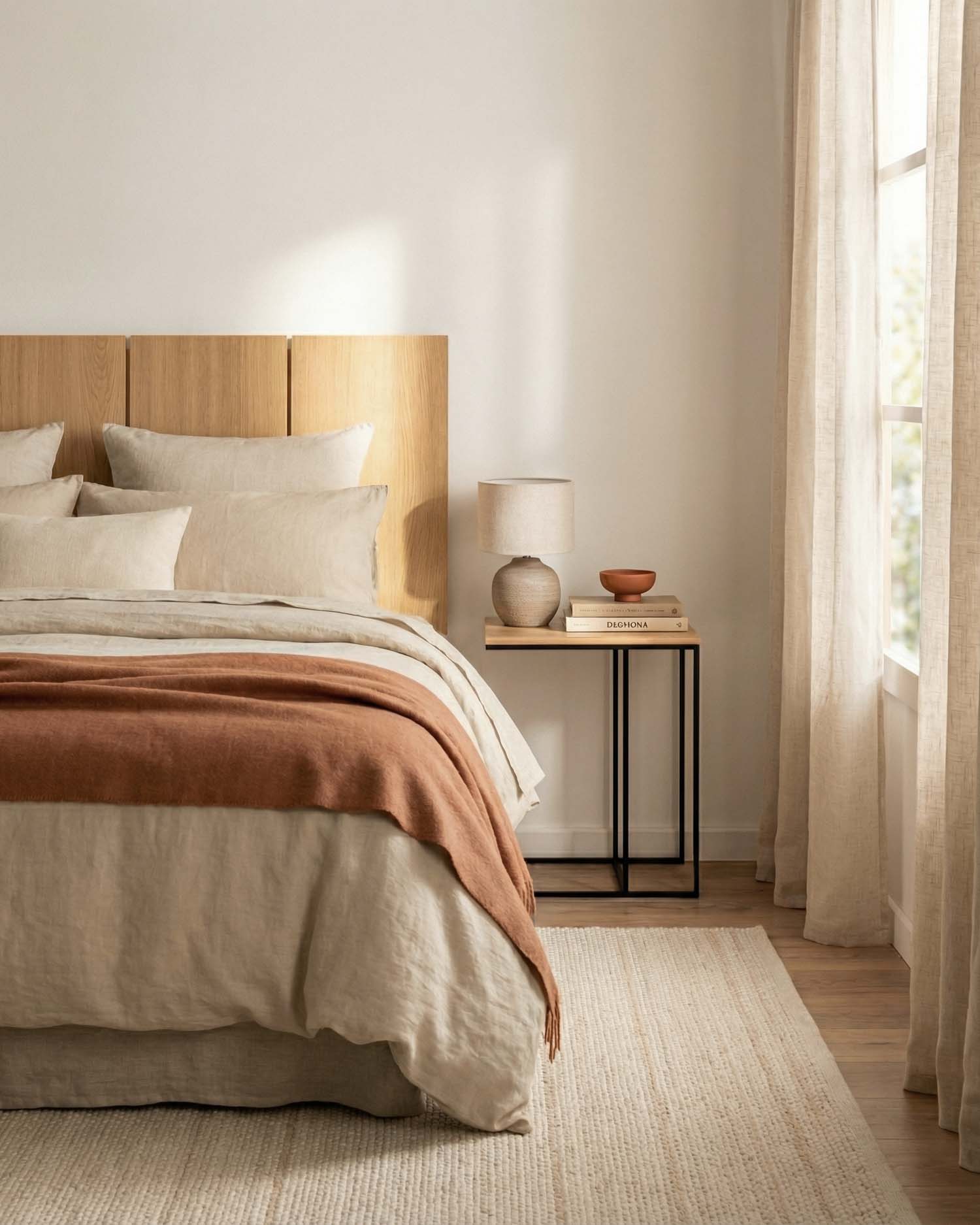 Pack de 2 mesitas de noche Mini Petra roble 40 x 40 cm