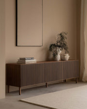 Mueble de TV Norai nogal 180 x 40 cm