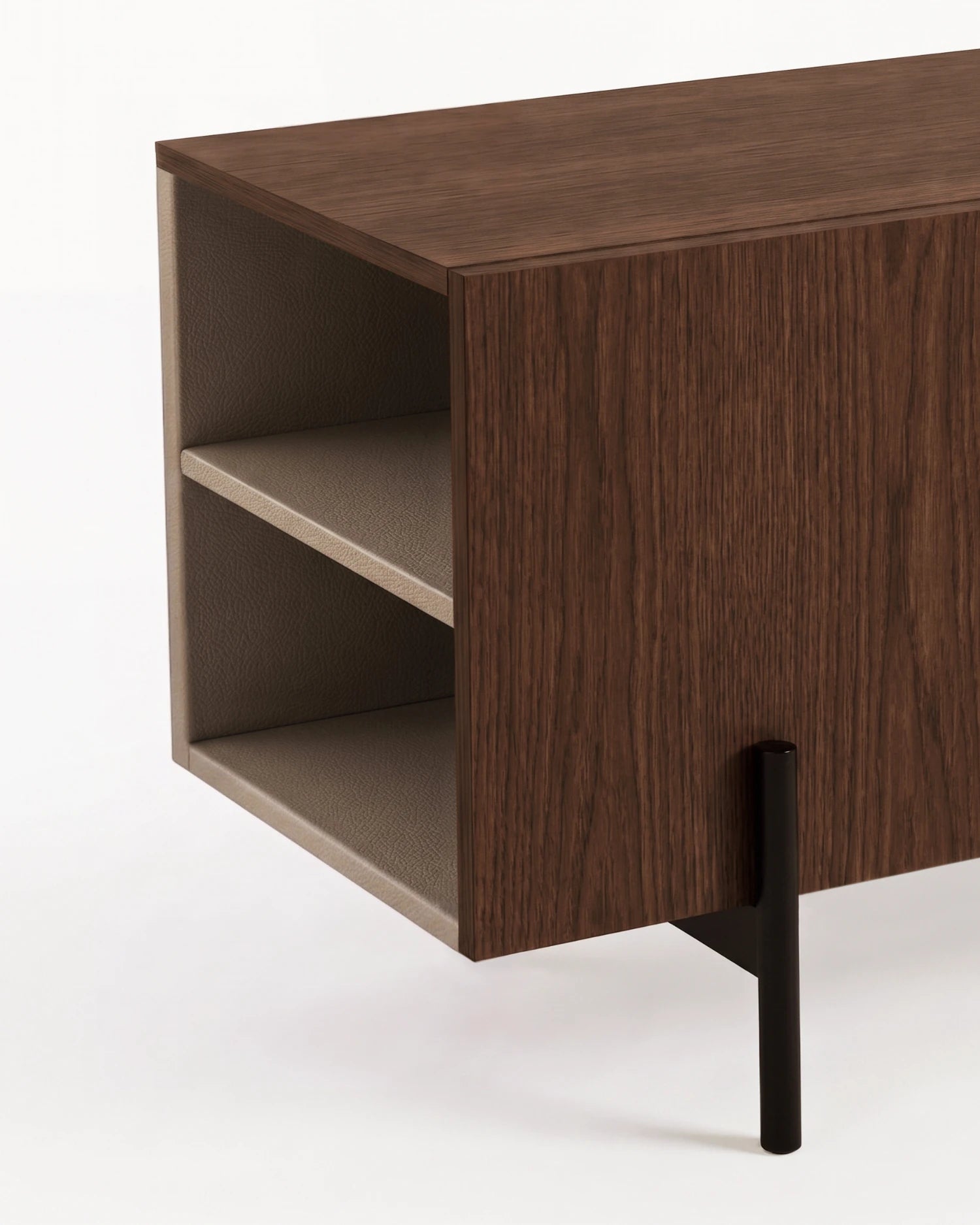 Mueble de TV Fora de roble moka 160 x 40 cm