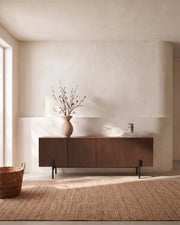Mueble de TV Fora de roble moka 160 x 40 cm