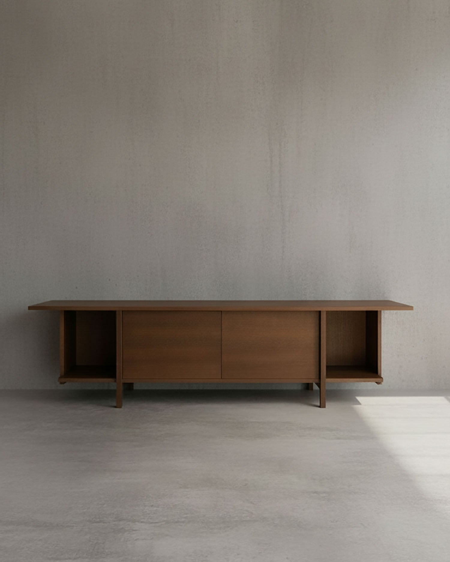 Mueble de TV Kai roble moka 190 x 40 cm