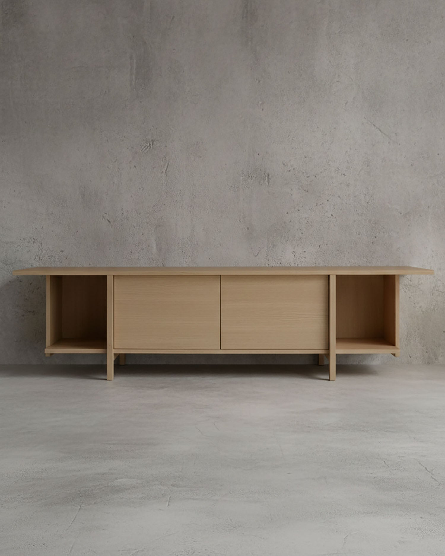 Mueble de TV Kai roble nude 190 x 40 cm