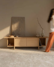 Mueble de TV Kai roble nude 190 x 40 cm