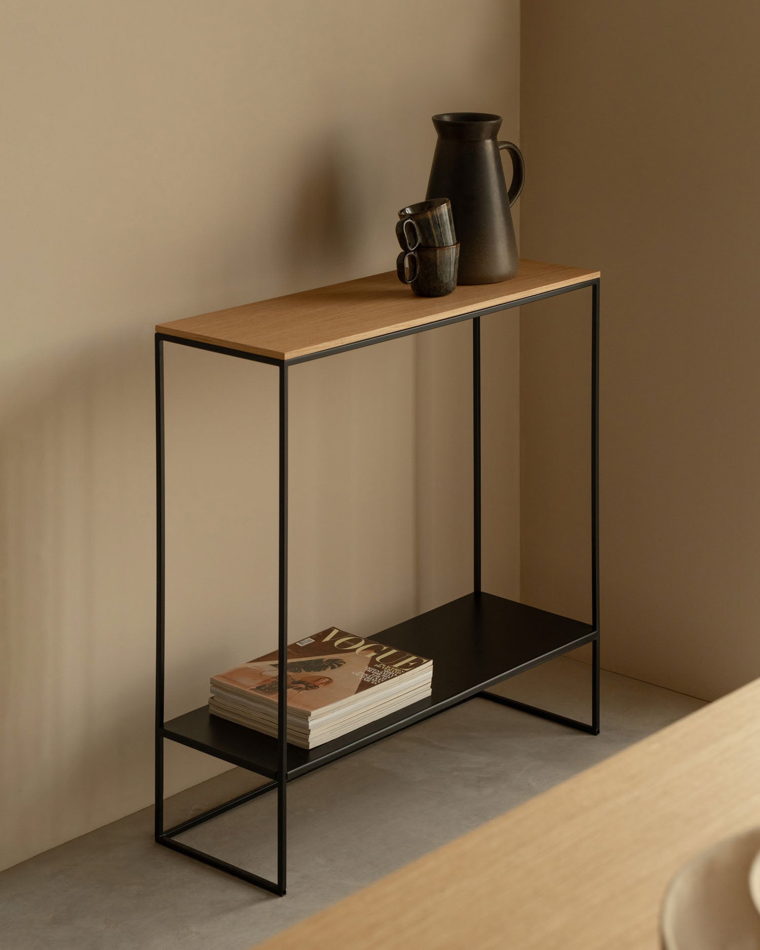 Recibidor Petra roble 80 x 30 cm