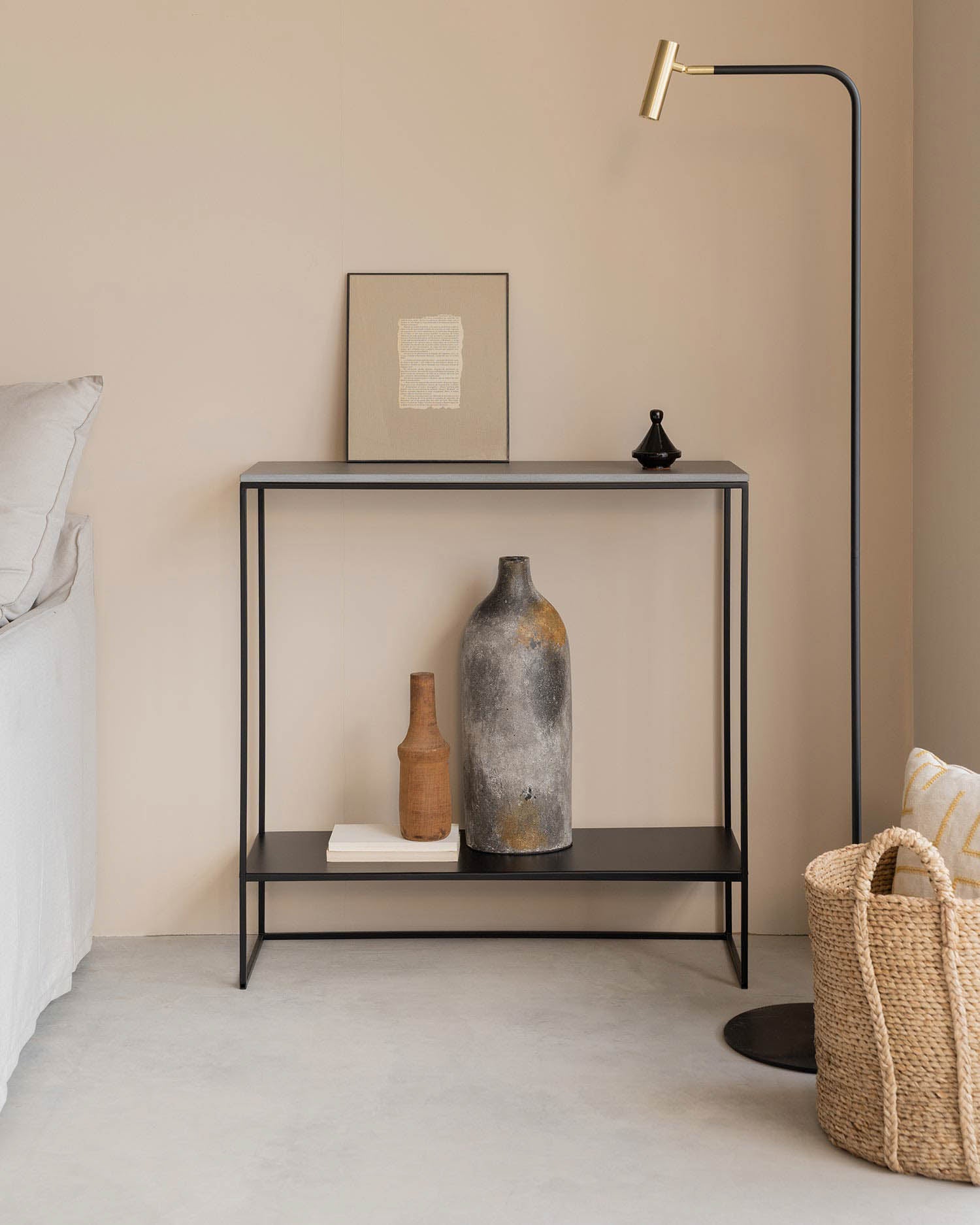 Recibidor Petra porcelánico Cemento 80 x 30 cm