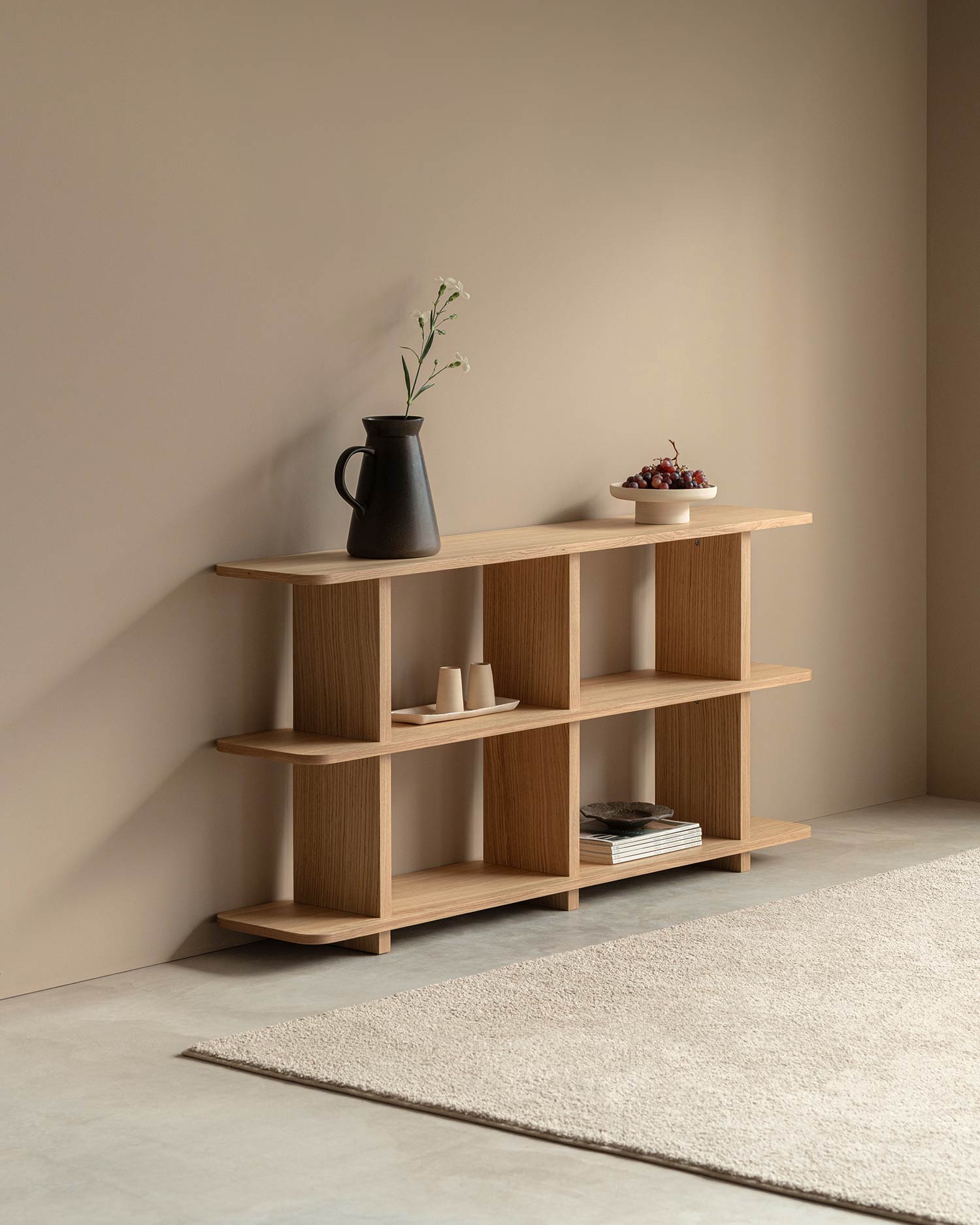 Otti Estantería roble 3 estantes Lavila05