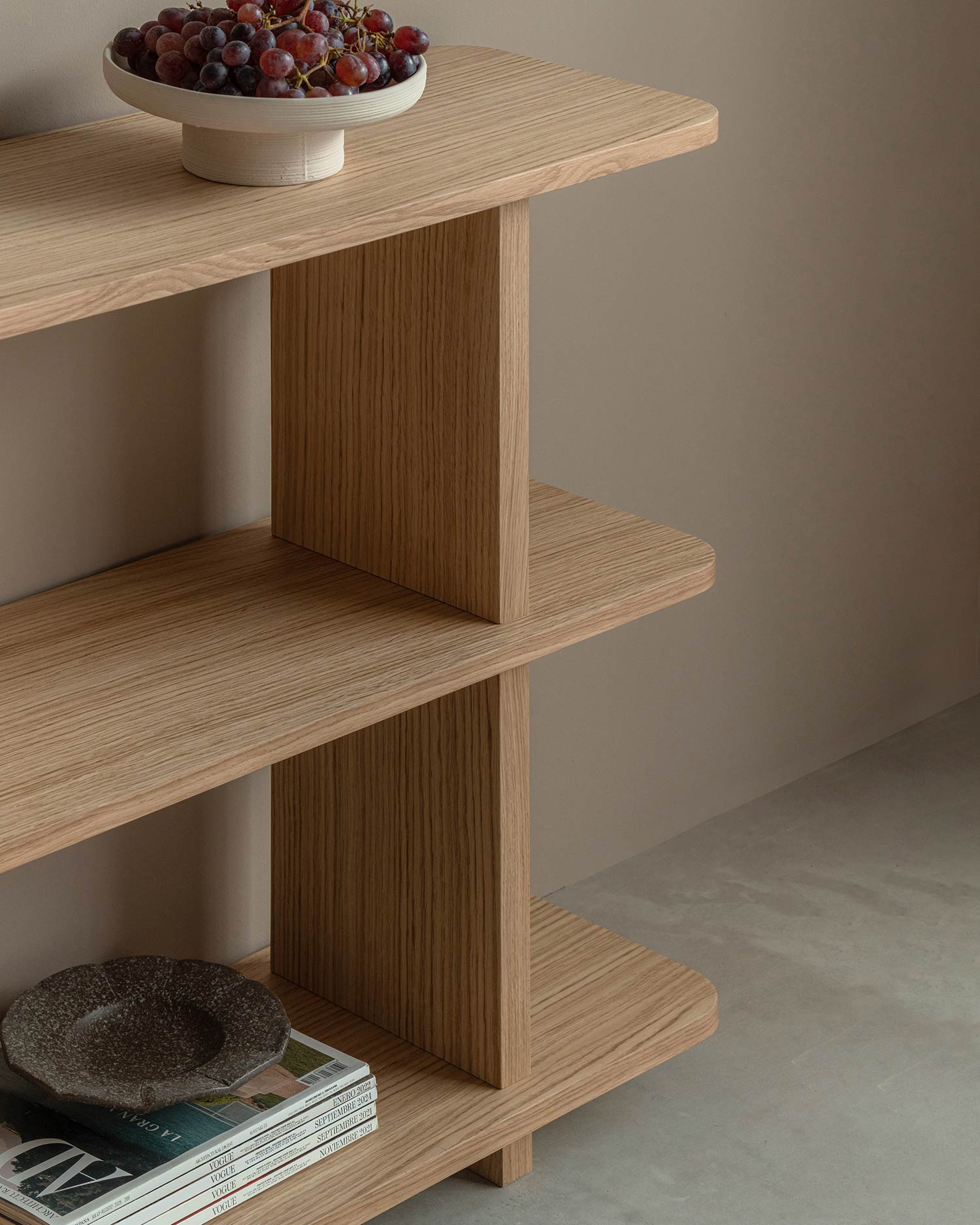 Otti Estantería roble 3 estantes Lavila07