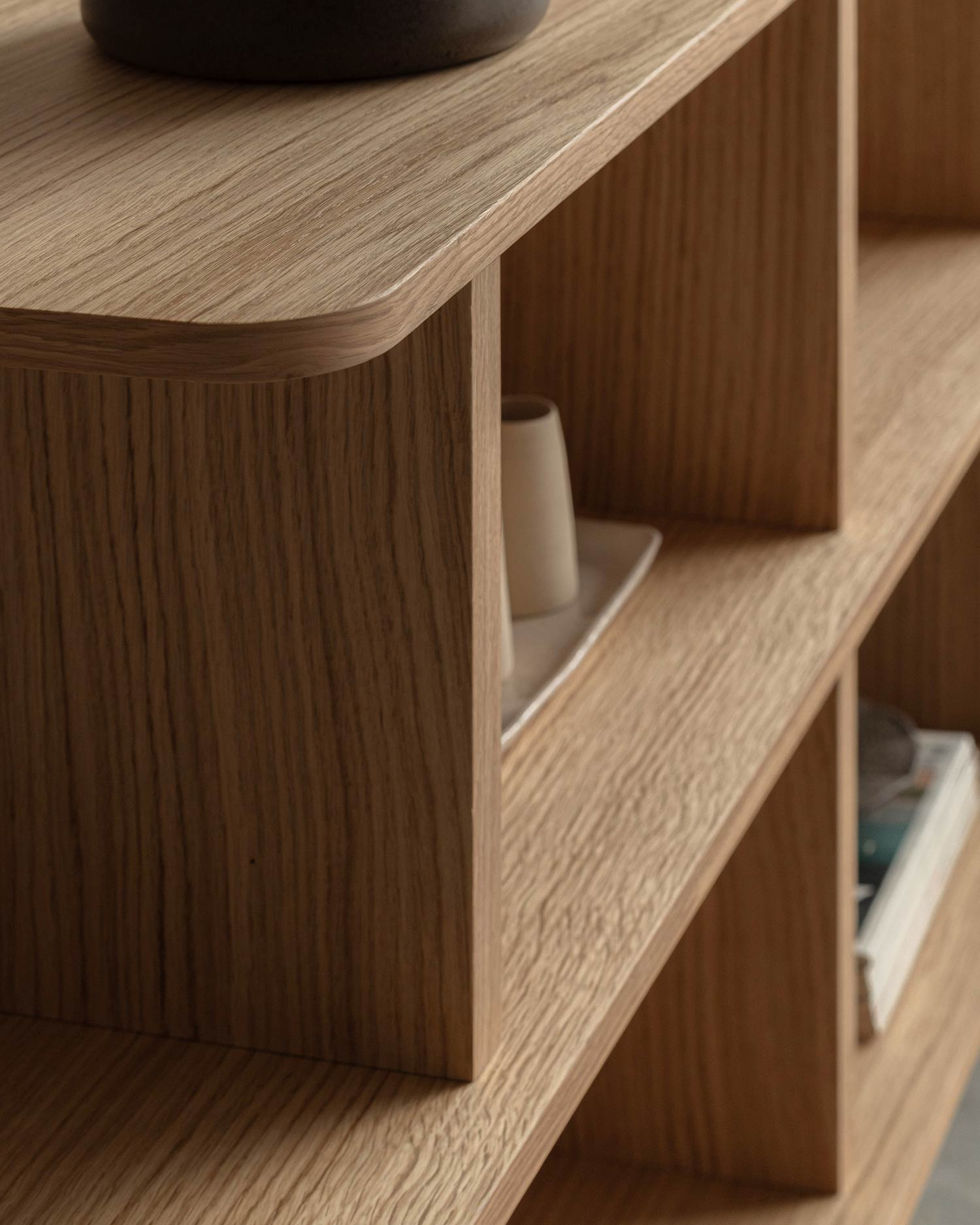 Otti Estantería roble 3 estantes Lavila08