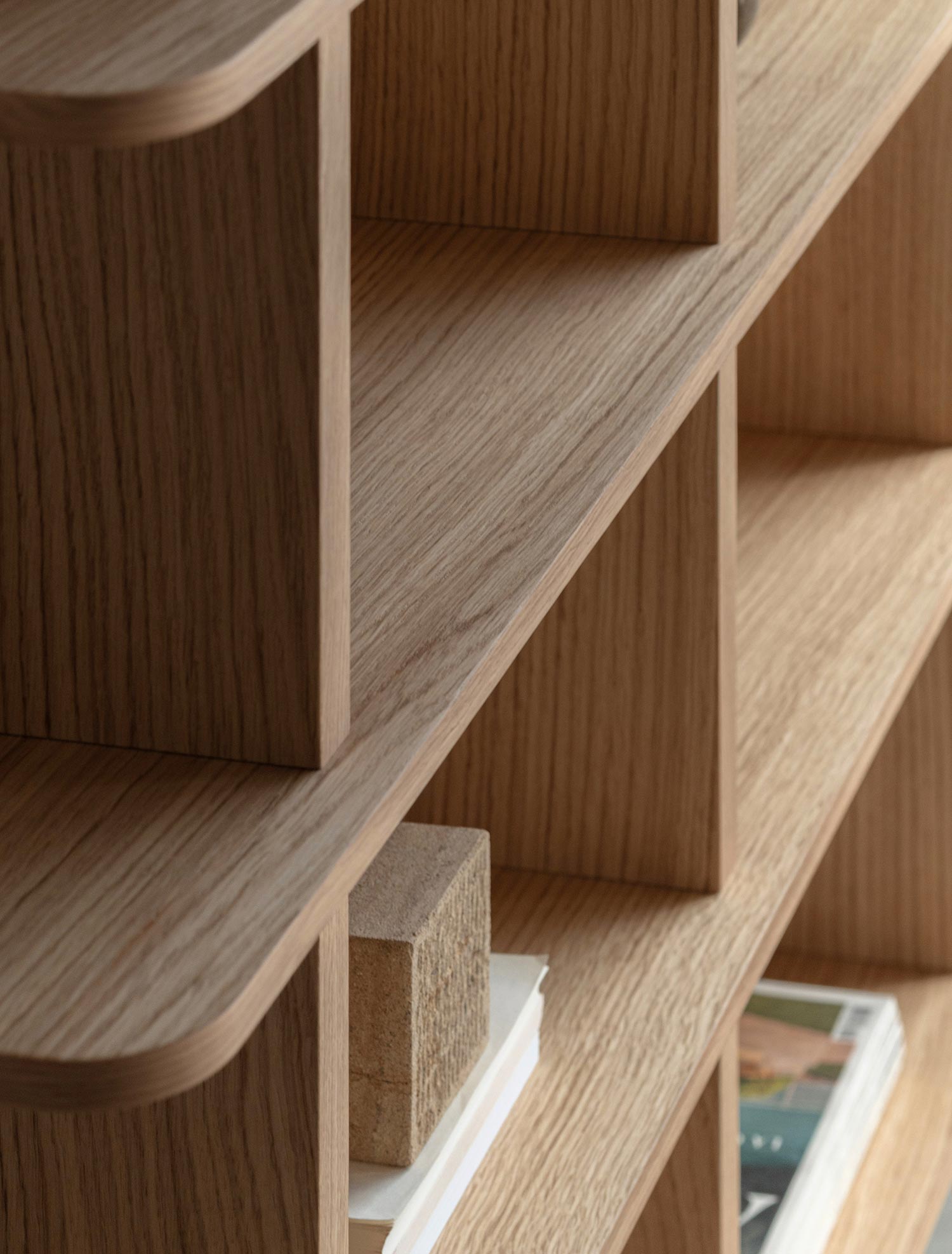 Otti Estantería roble 5 estantes Lavila02