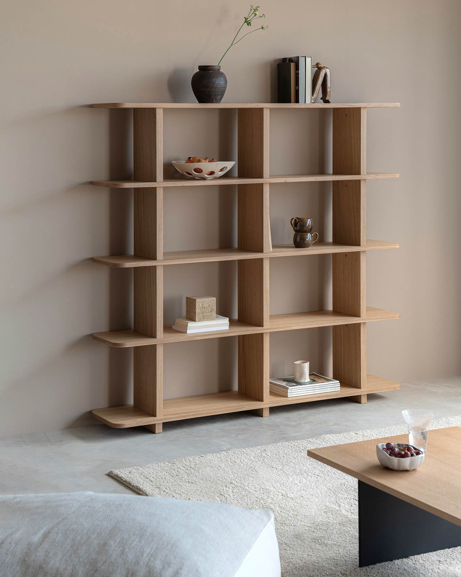 Otti Estantería roble 5 estantes Lavila04
