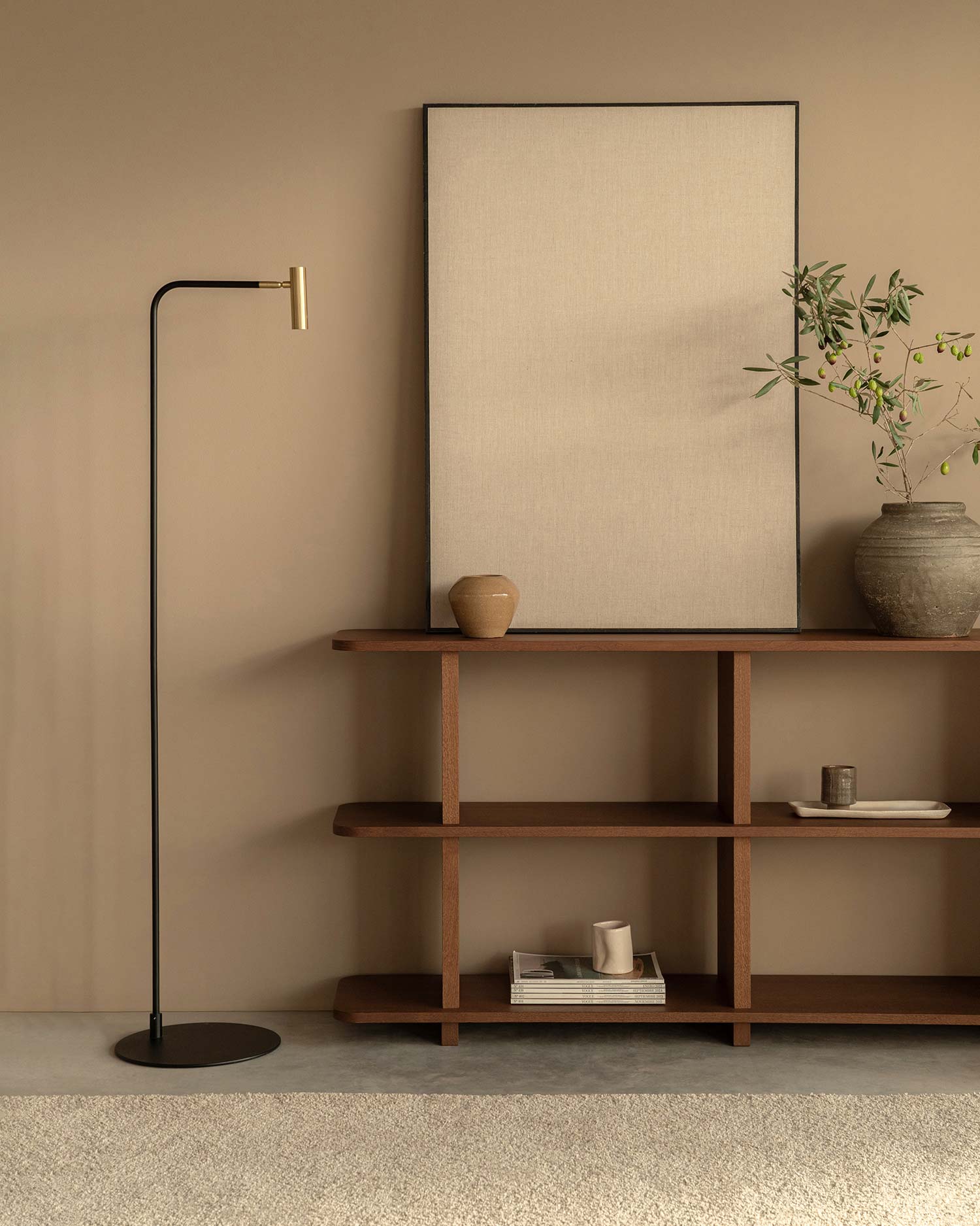 Otti Estantería roble moka 3 estantes Lavila 02