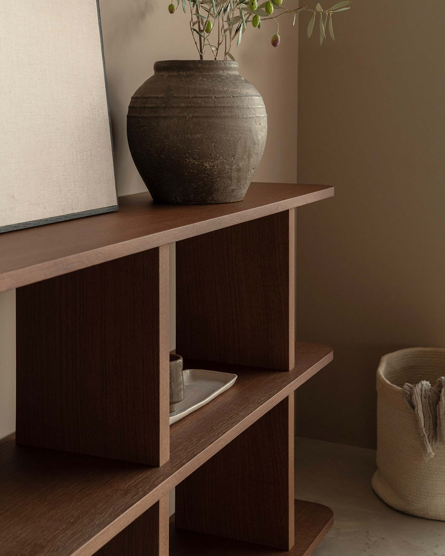 Otti Estantería roble moka 3 estantes Lavila 05