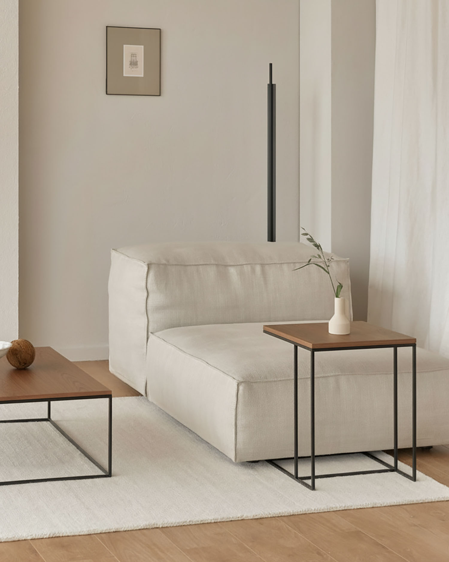 Conjunto Petra y Mini Petra nogal