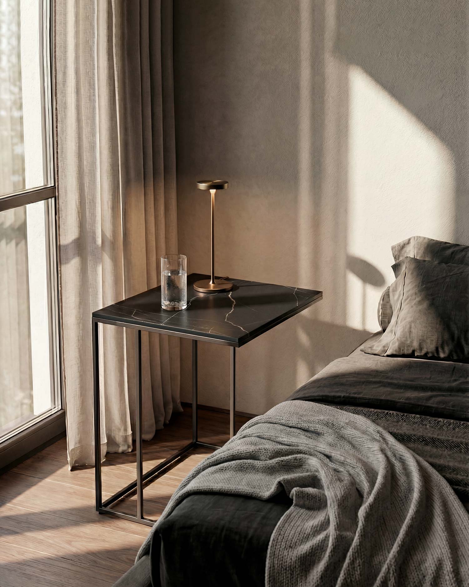 Pack 2 mesitas de noche Mini Petra marquina